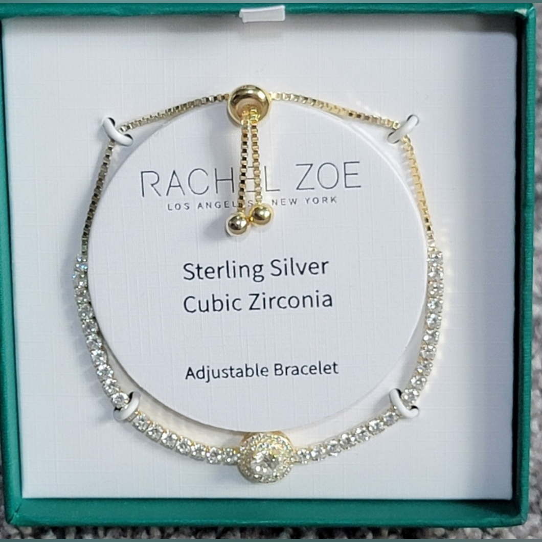 Rachel Zoe Gold And Silver Cubic Zirconia Bracelet 25$
